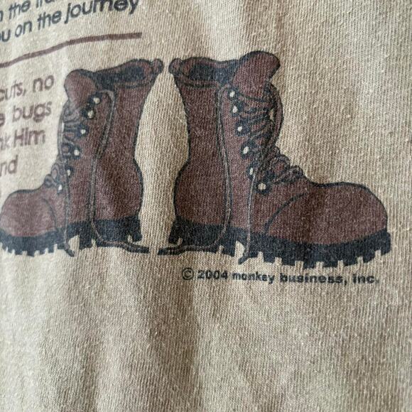 Vintage Y2K Jesus Said Take a Hike T-Shirt 2004 Large Y2K - Picture 5 of 7